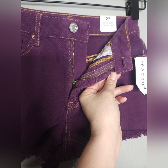 Pacsun  High rise  festival short NWT - Picture 6 of 8